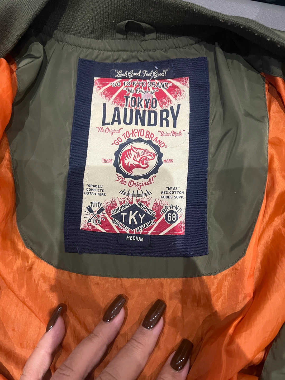 Tokyo Laundry Bomber Jacket - Size Medium - photo 2