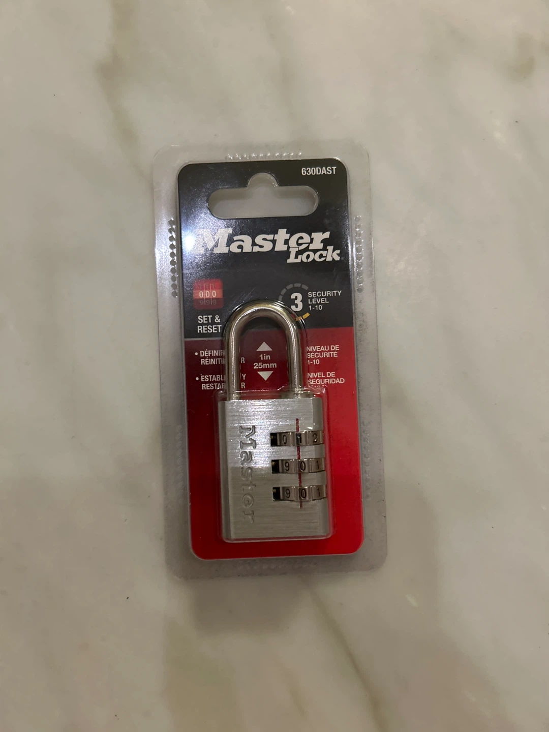 Master Lock 630DAST Combination Padlock - New