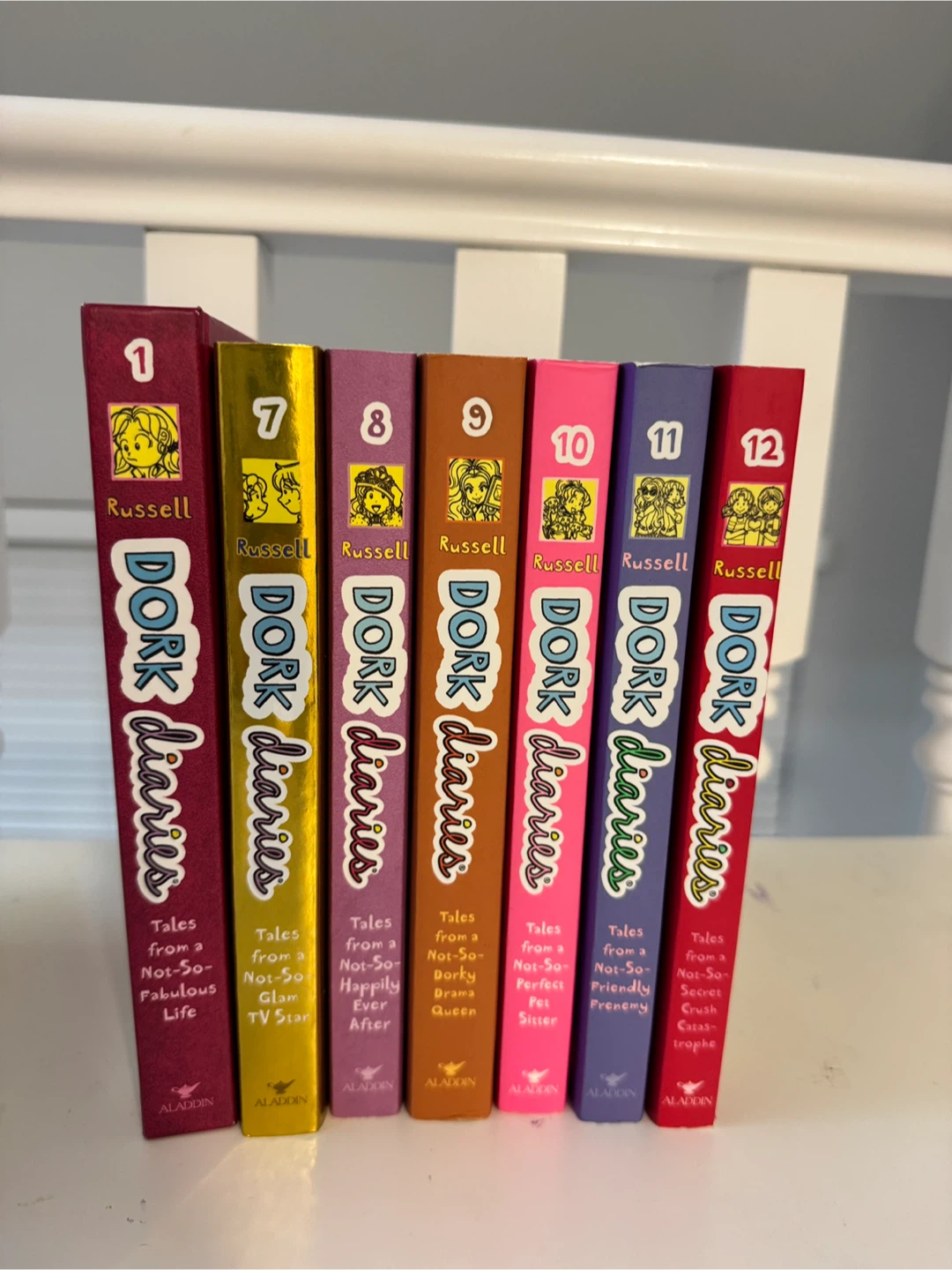 Dork Diaries Books 1, 7, 8, 9, 10, 11, 12