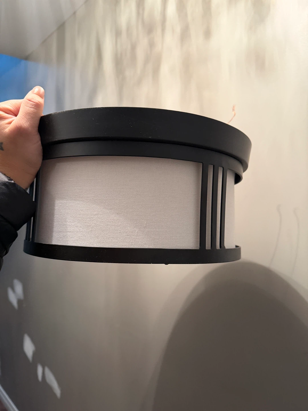 2 flushed ceiling lights