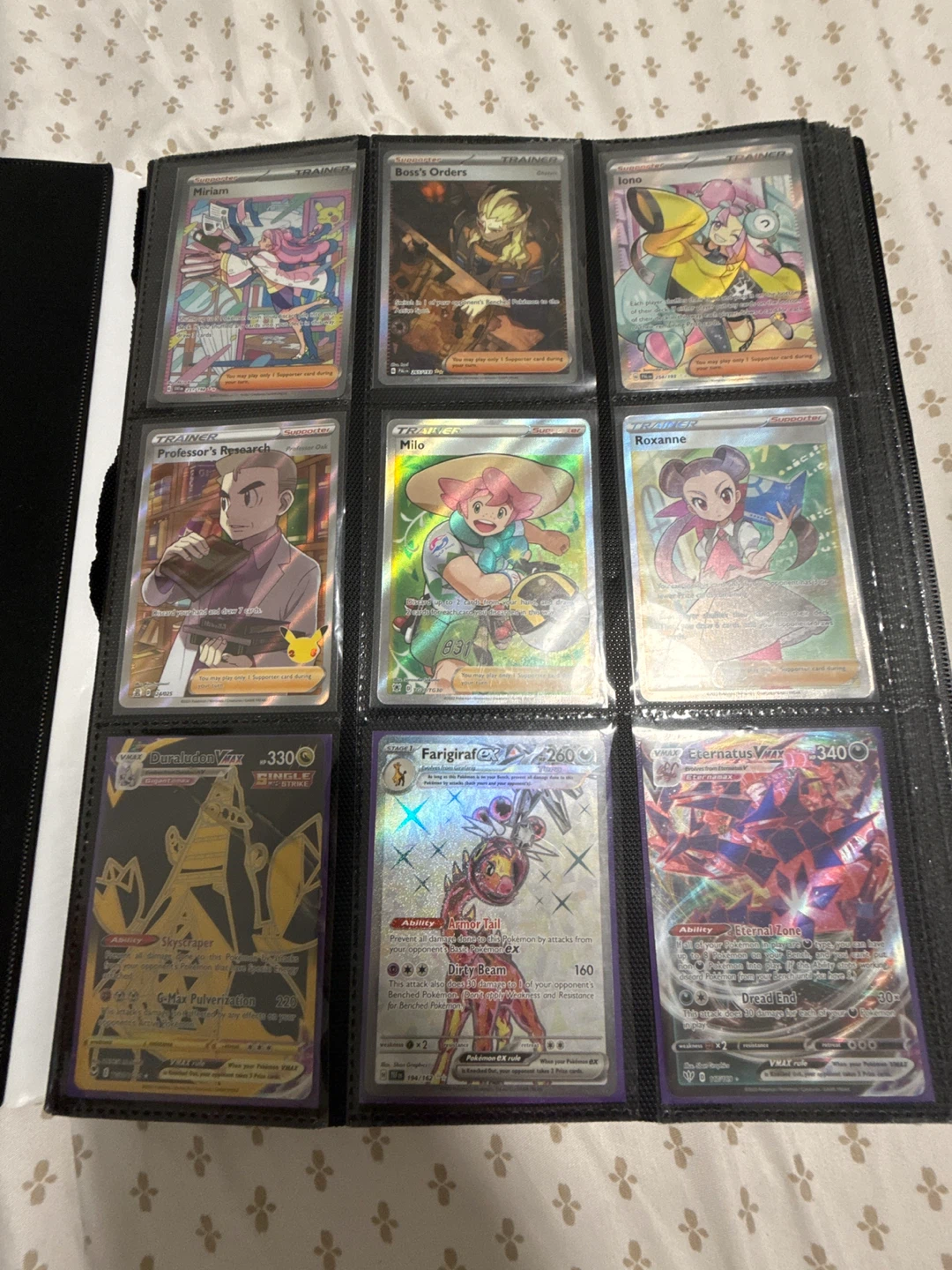 Pokémon Trainer Cards - Miriam, Boss's Orders, Iono