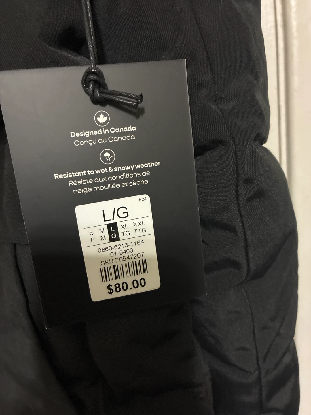 New w tags Men's Storm Mountain Black Puffer Jacket Size L - photo 3