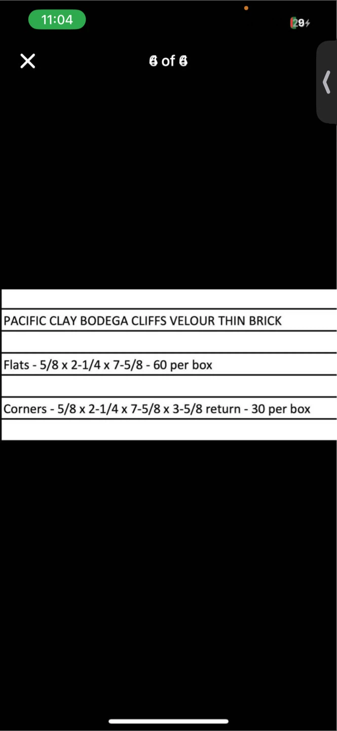Pacific Clay Bodega Cliffs Velour Thin Brick - photo 4