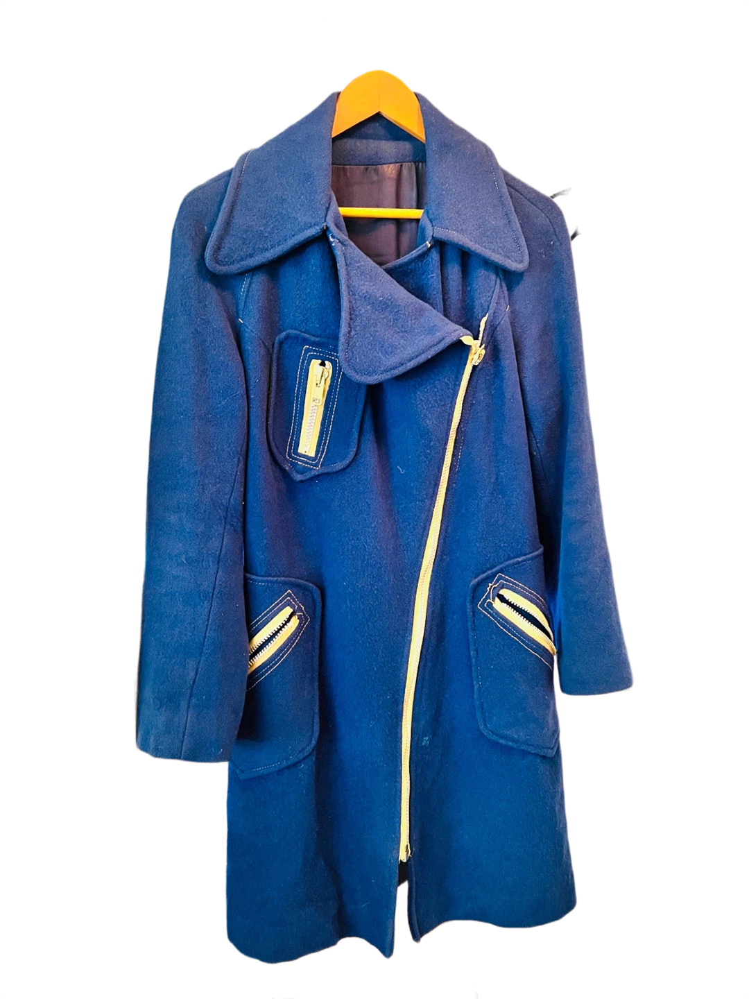 vintage 🦄 La Clique French Royal Blue Wool Coat | $50