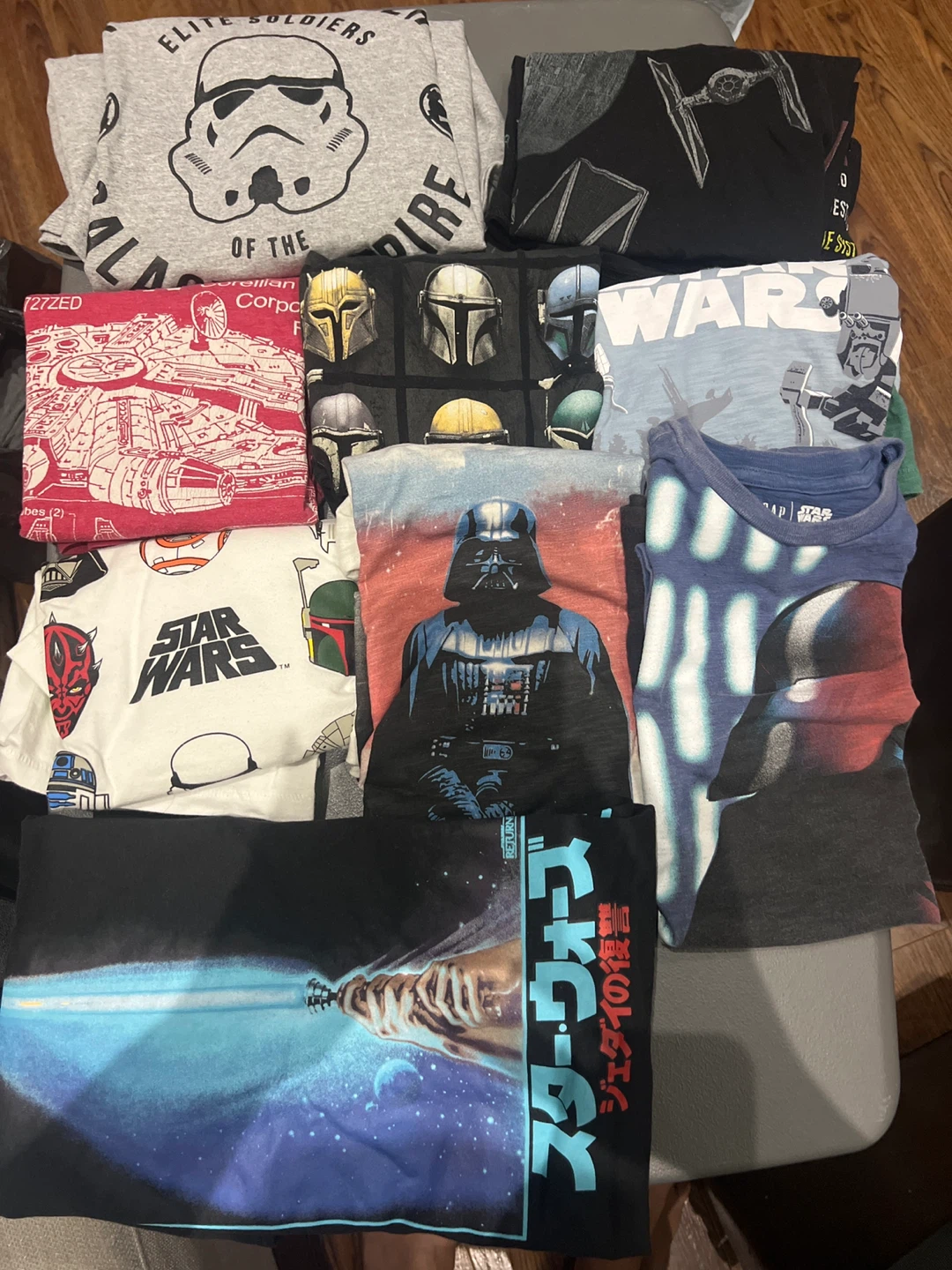 Star Wars Graphic T-Shirts - Variety of Designs bundle of 9