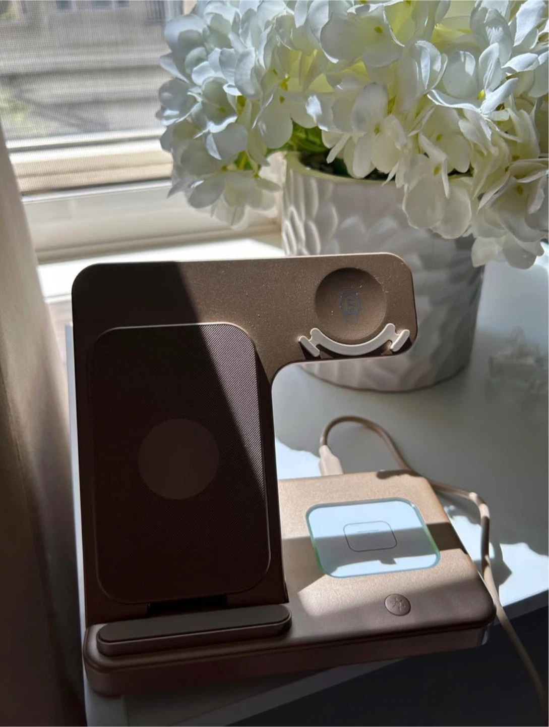 GEEKERA 3 in 1 Foldable Phone Charger Station