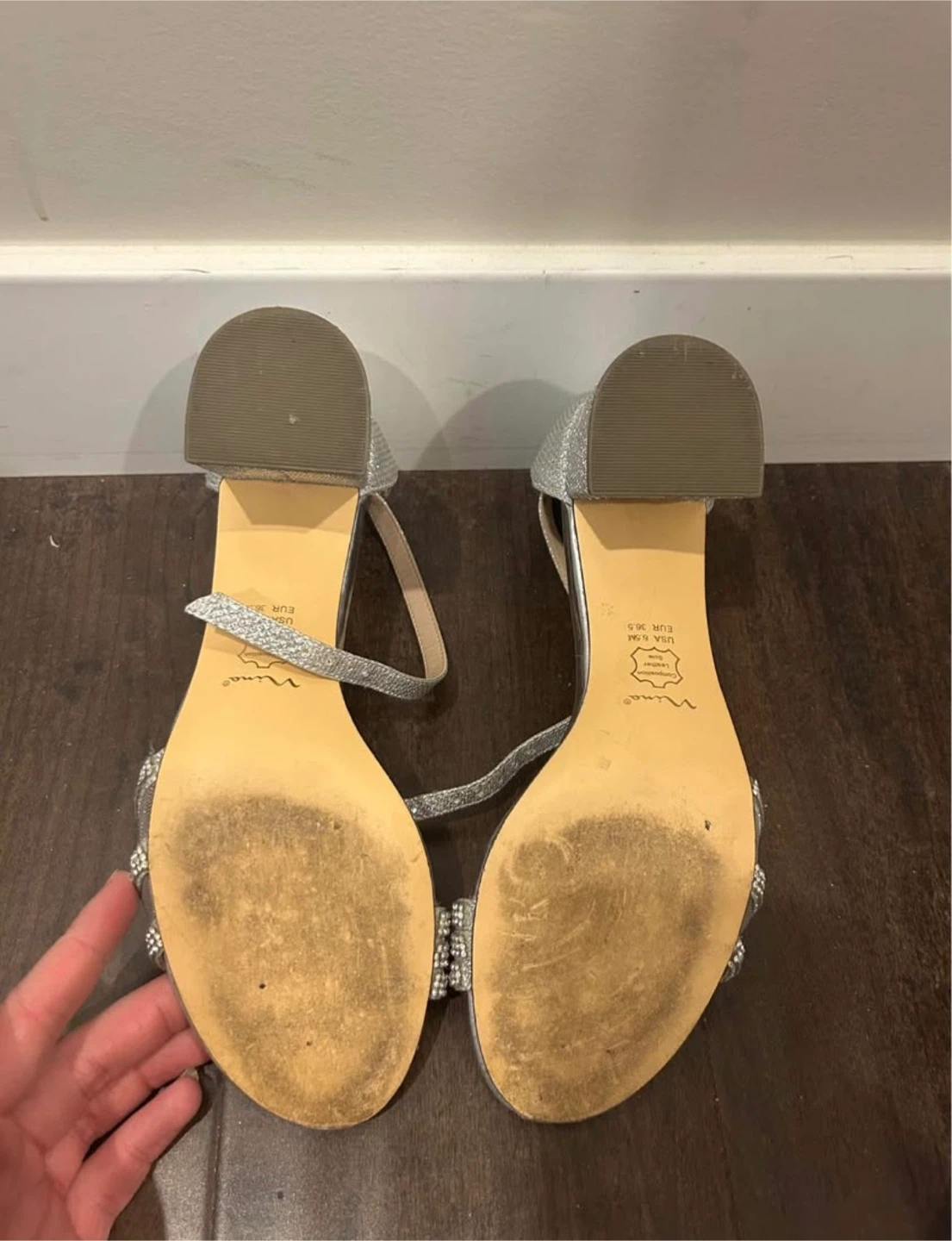 Nina Silver Heels - Size 6.5 - photo 2