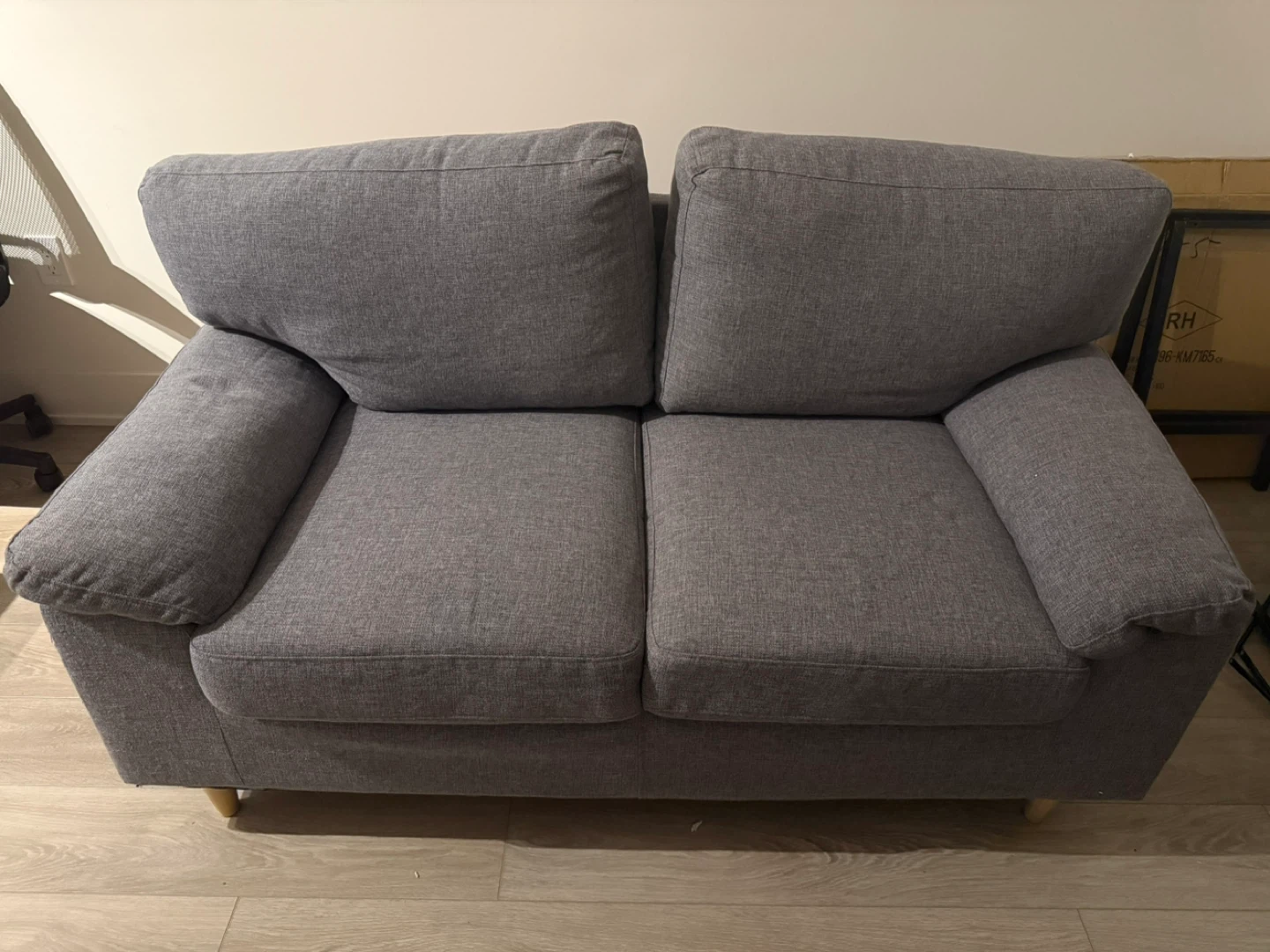 Grey Loveseat Sofa - Great Condition! - photo 3