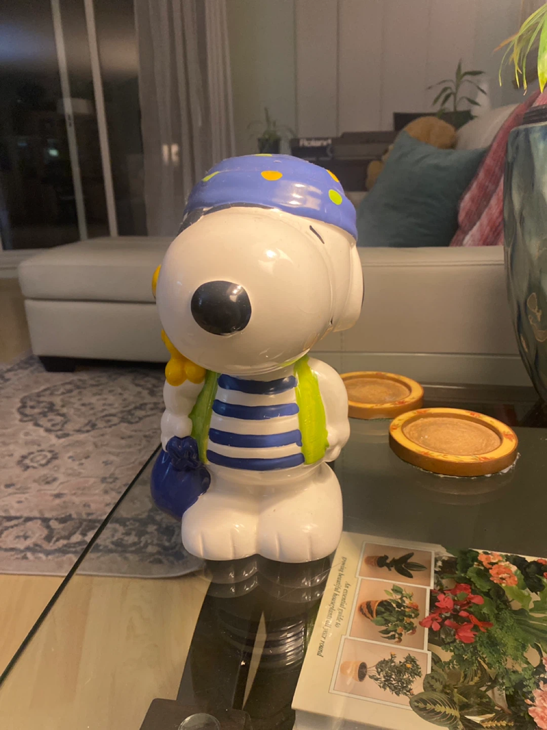 Snoopy Pirate Figurine piggy bank - photo 4
