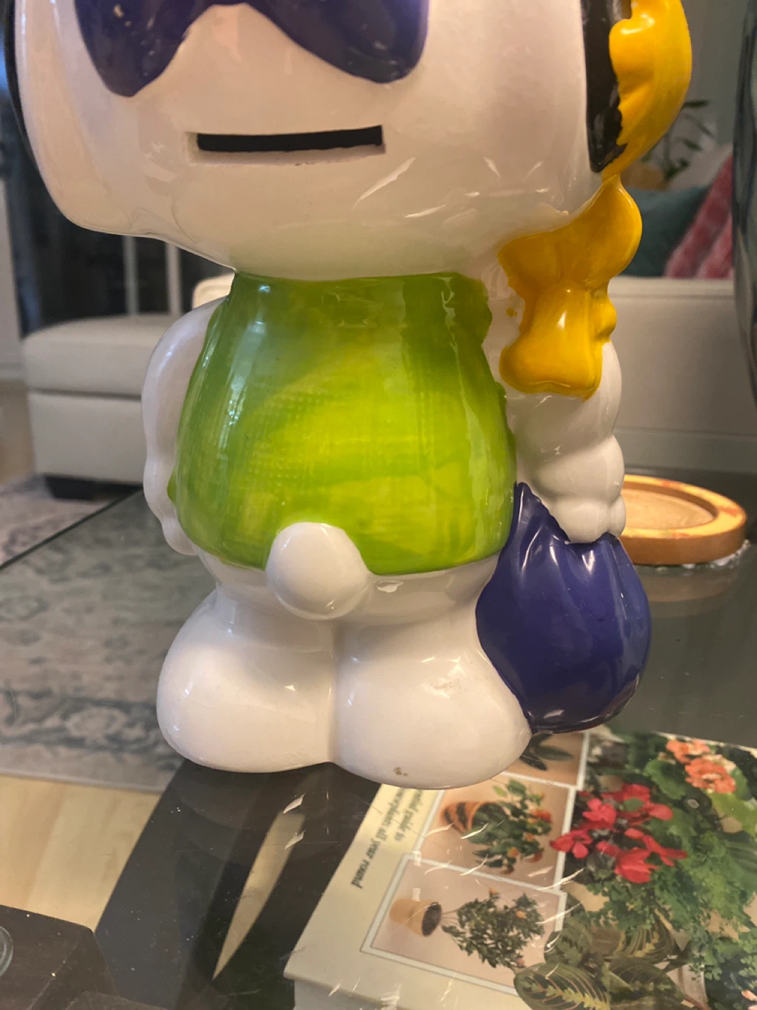 Snoopy Pirate Figurine piggy bank - photo 3