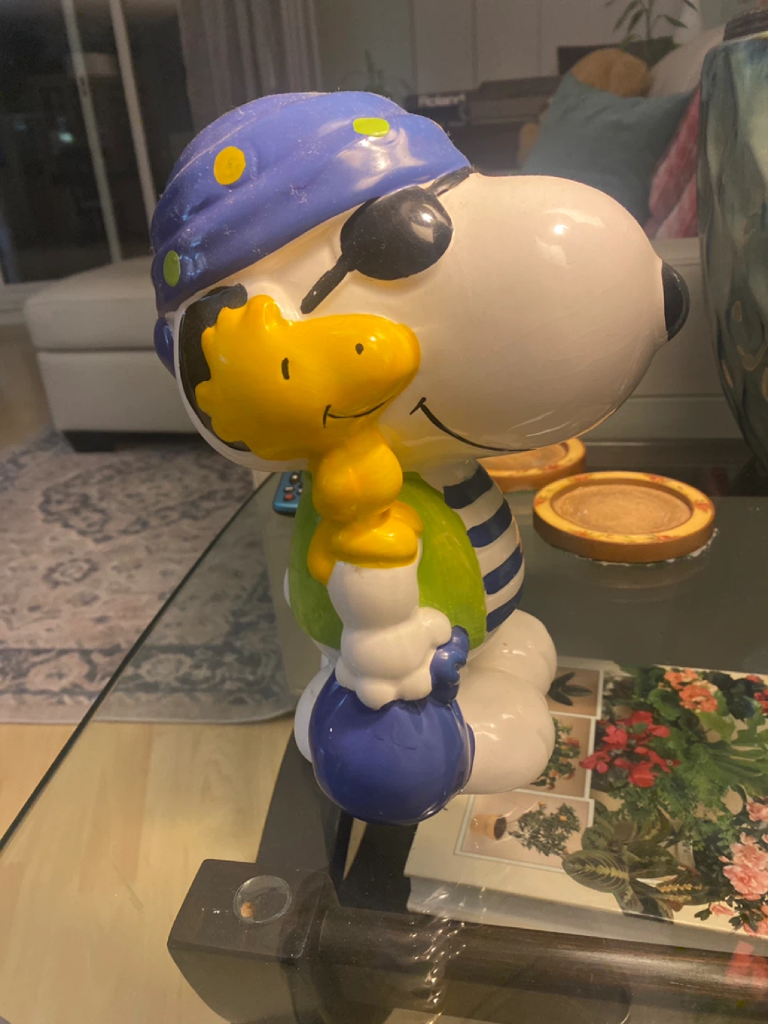 Snoopy Pirate Figurine piggy bank - photo 2