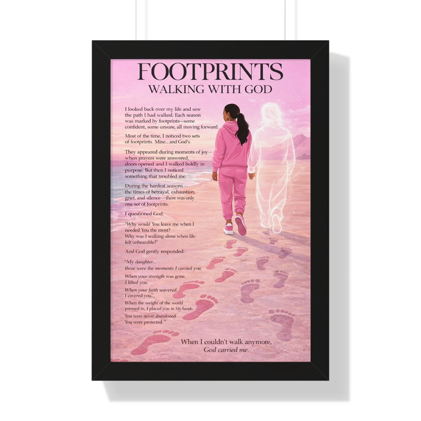 Faith-Inspired Wall Art (18×24) | Custom Scripture Available
