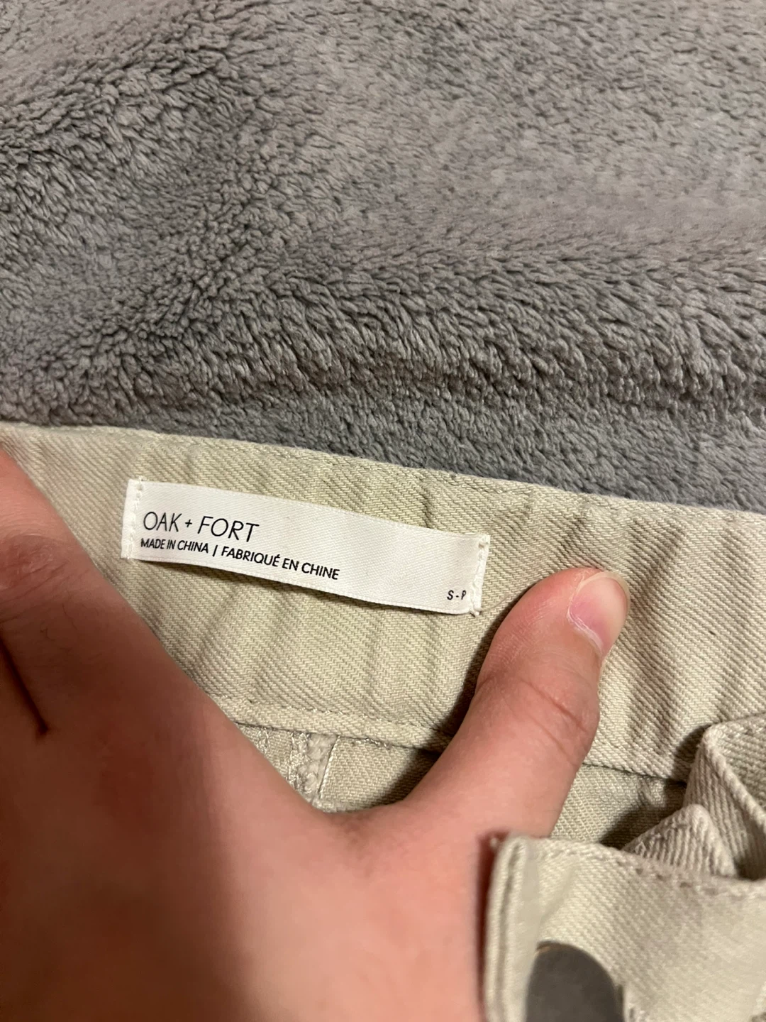Oak + Fort Beige Pants - Size Small - photo 3