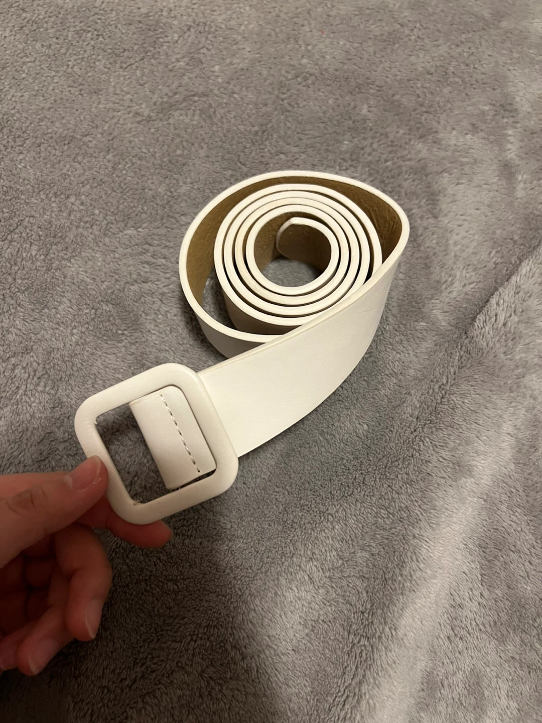 White Belt with Square Buckle