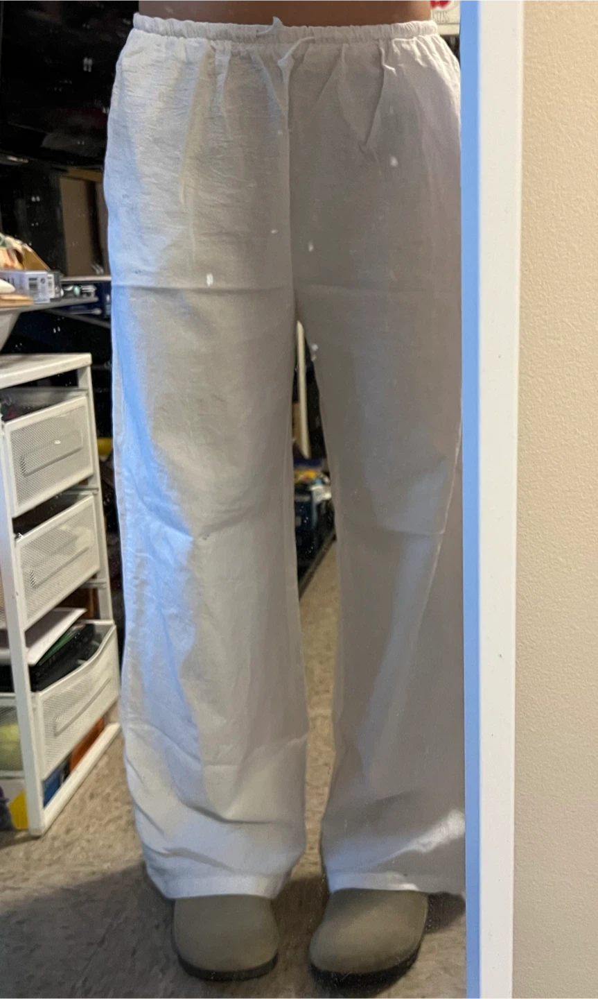 White Wide Leg Pants - photo 2