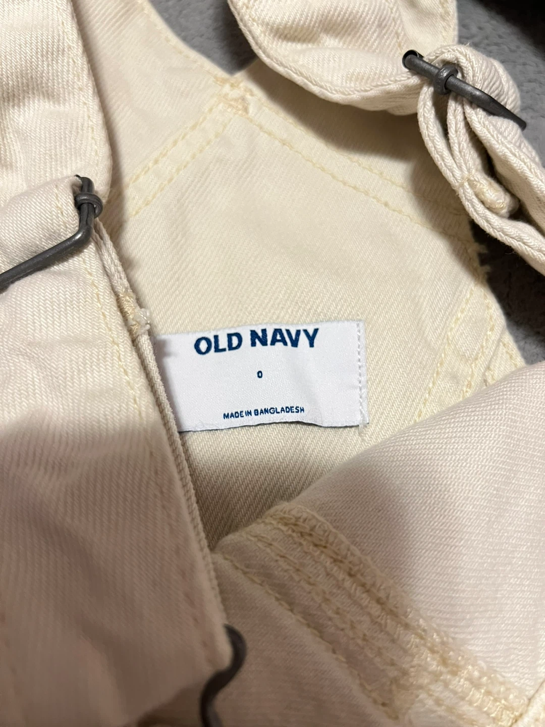 Old Navy Cream Overalls - Size 0 - photo 2