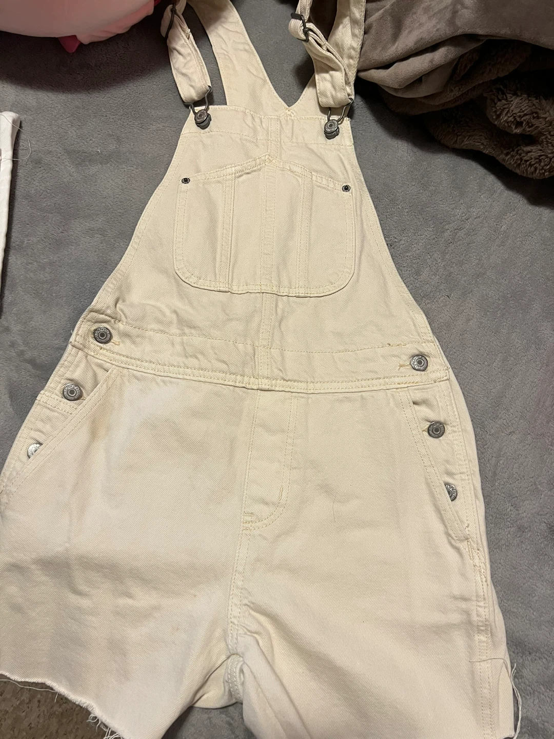 Old Navy Cream Overalls - Size 0