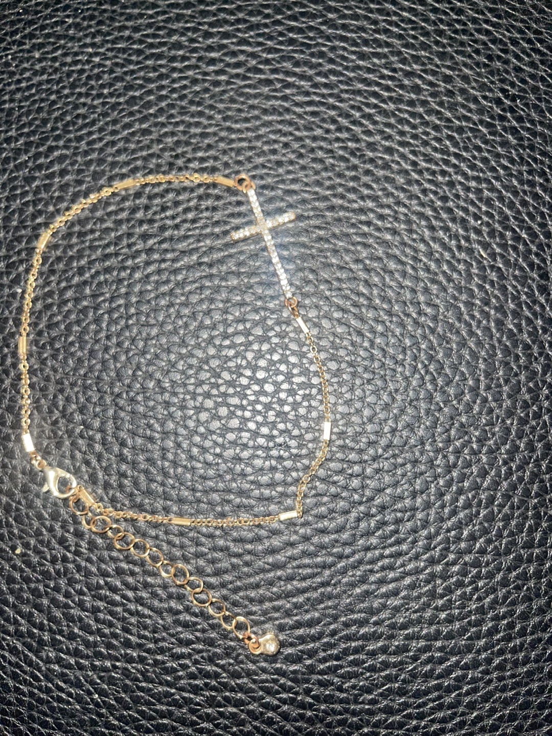 Gold Cross Anklet