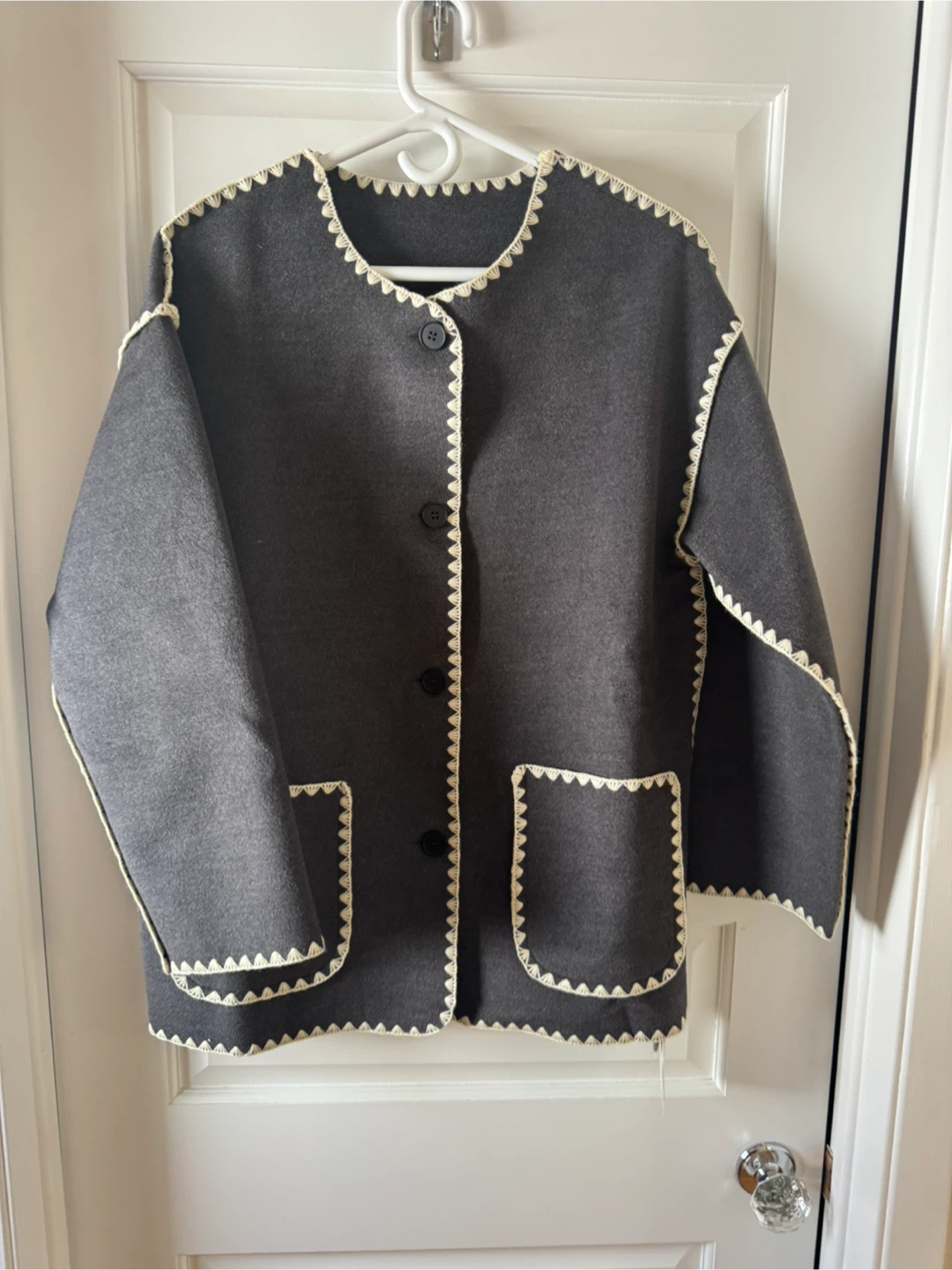 Grey Crochet Trim Jacket - photo 3