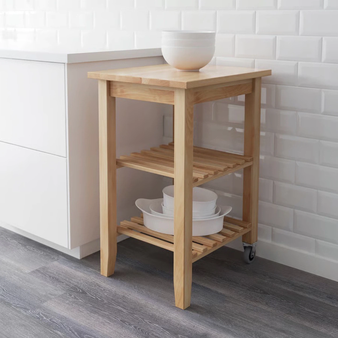 [Unopened In-Box] IKEA BEKVÄM Kitchen Cart, Birch - photo 2