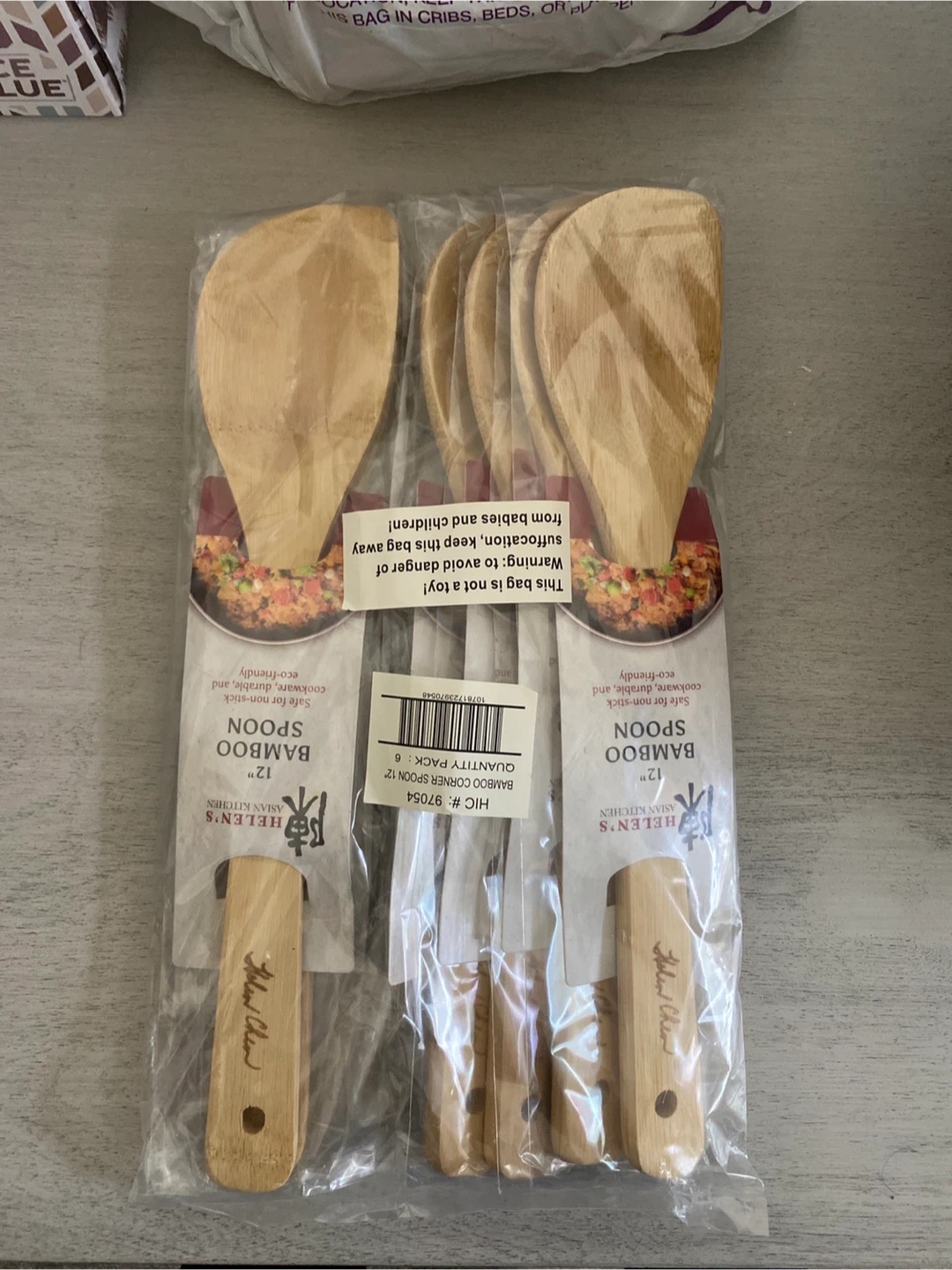 New Helen's Asian Kitchen 12" Bamboo Spoons (4) - photo 3