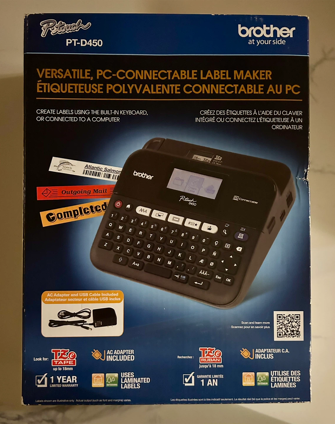 Label Maker Brother PT-D450 - New!