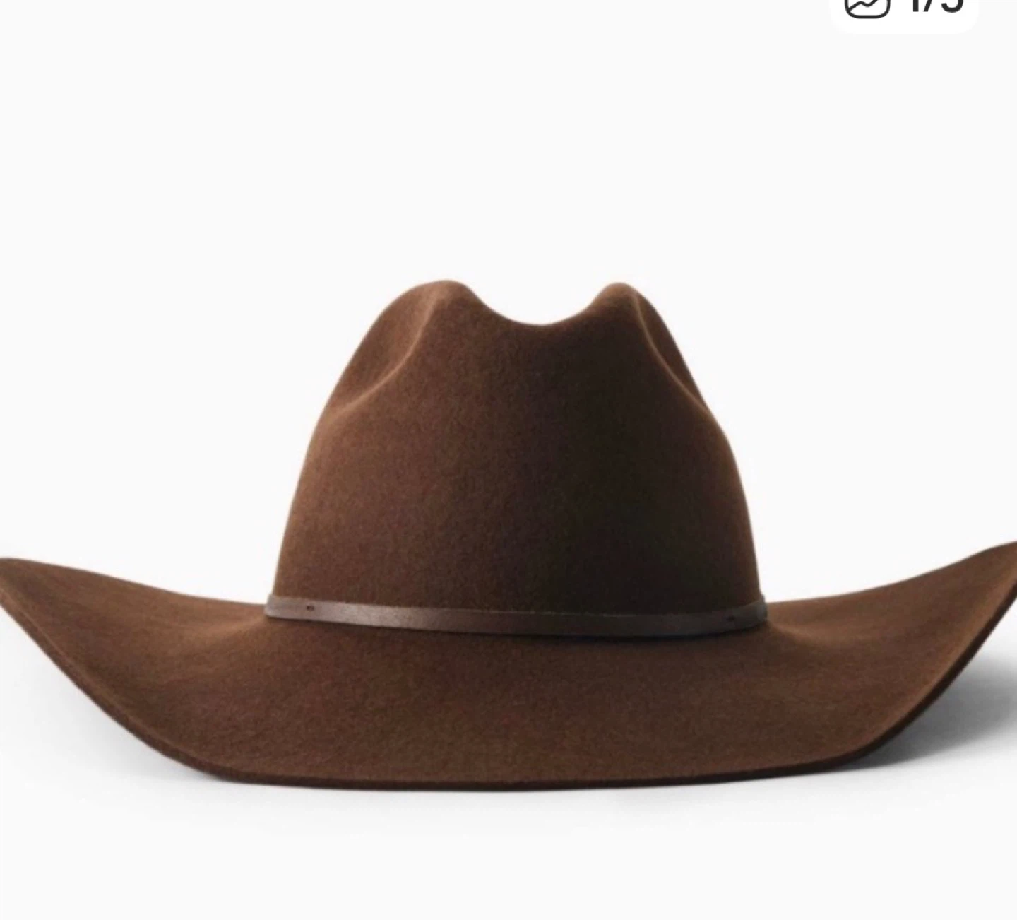Auxiliary Brown Fedora Hat M/L