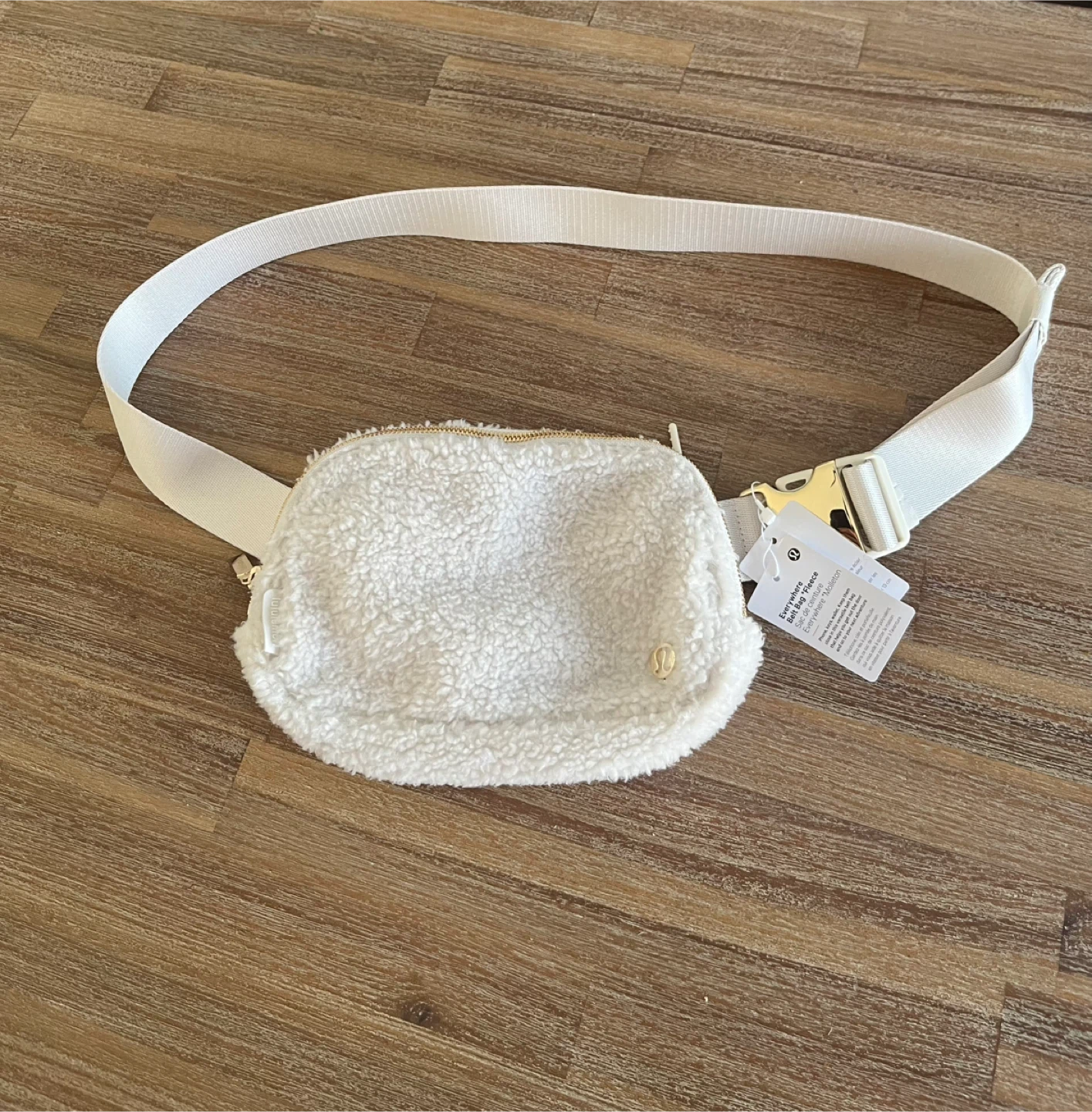 Lululemon Everywhere Fleece Belt Bag White