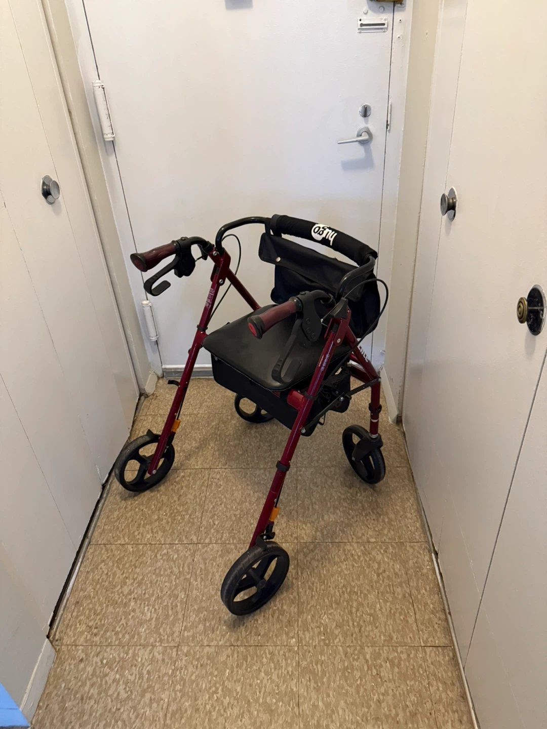 Elite Edition Burgundy Rollator Walker