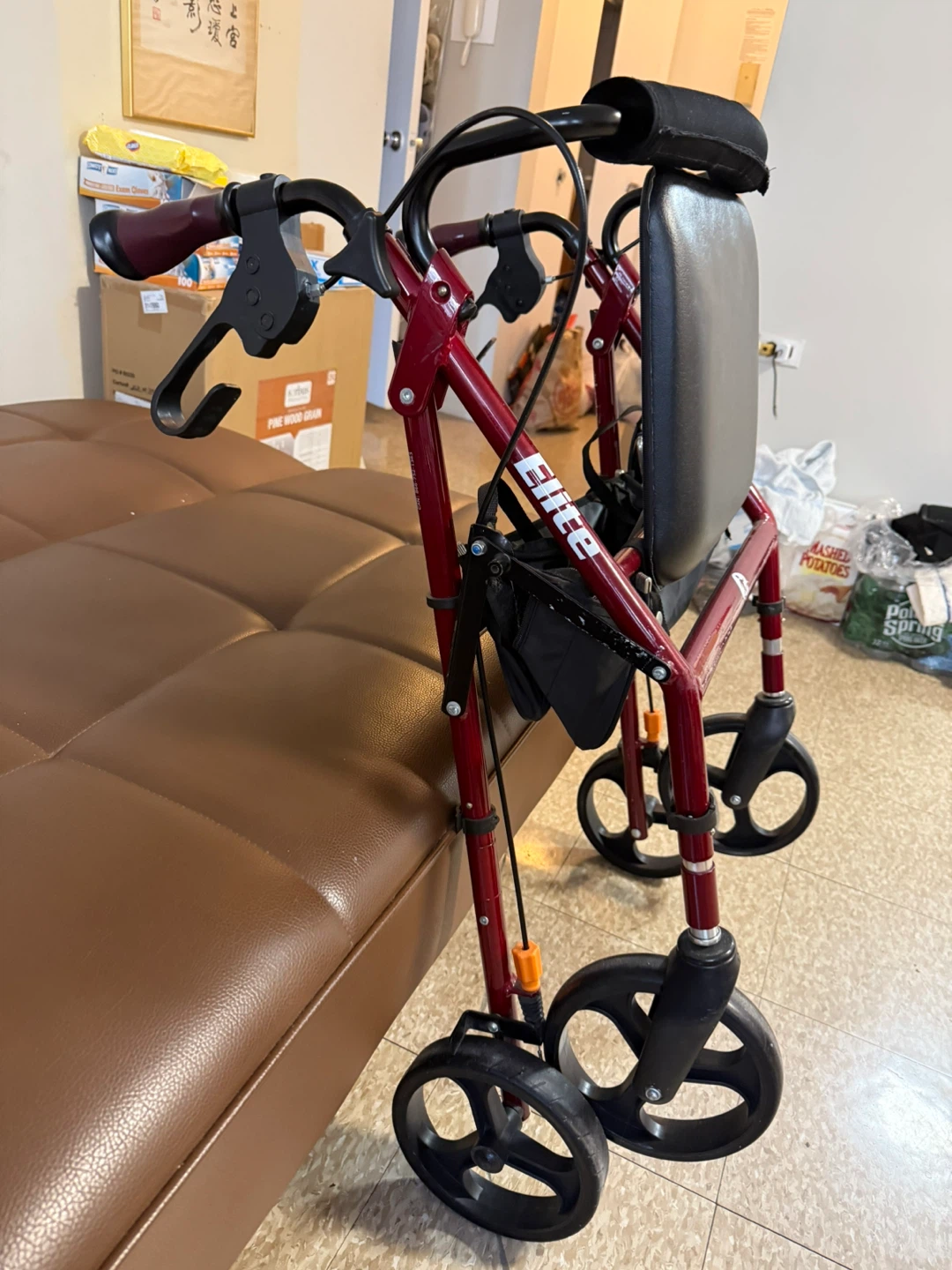 Elite Edition Burgundy Rollator Walker - photo 4