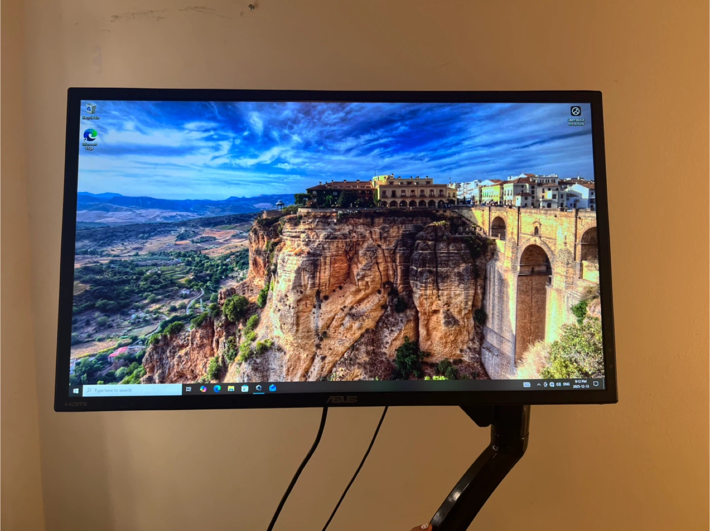 ASUS 24in Monitor with Desk Mount Arm