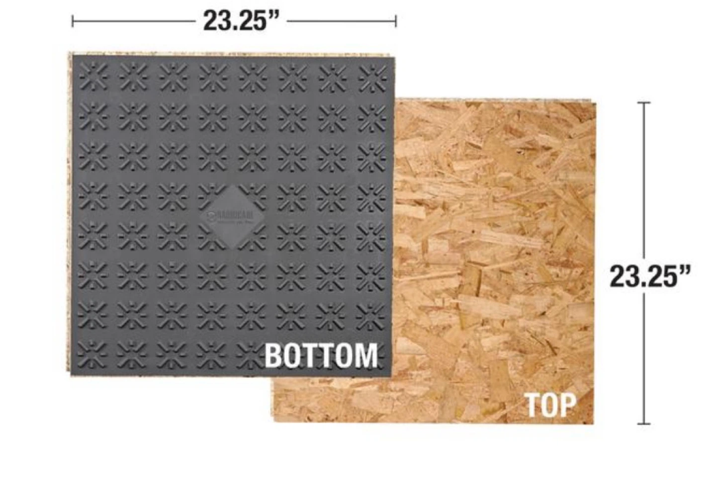 Barricade Subfloor Tiles - 23.25" x 23.25" - photo 2