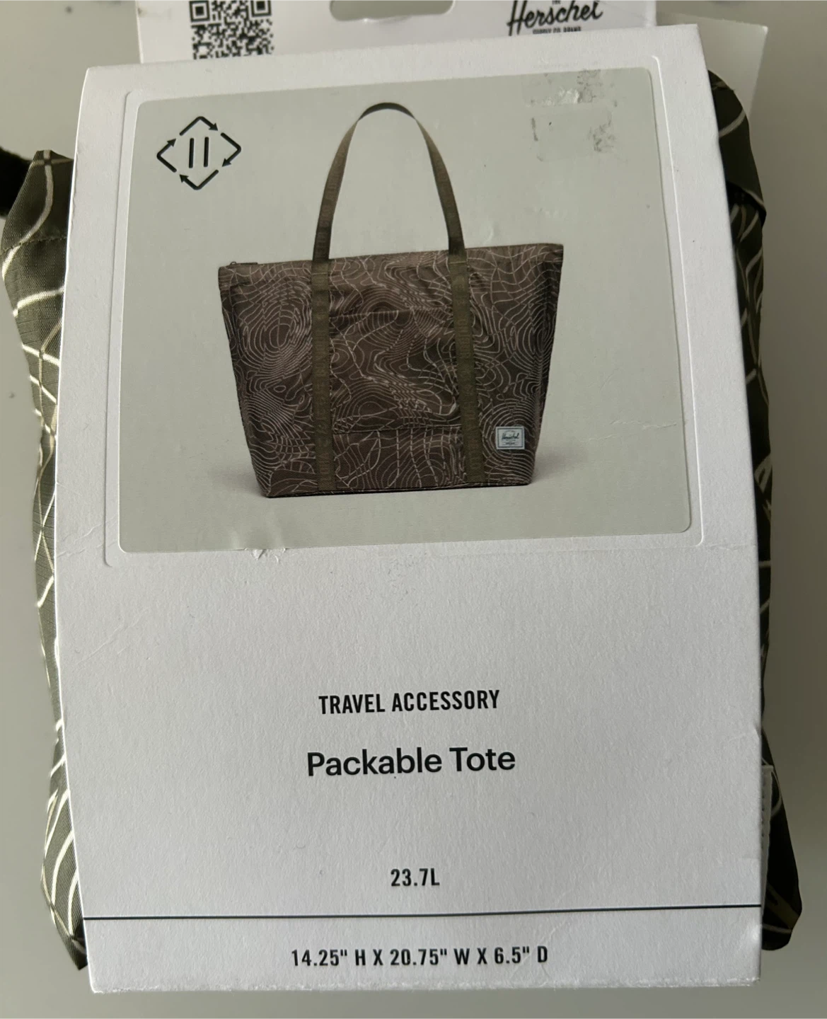 Herschel Portland Packable Tote - Ivy Green - photo 3