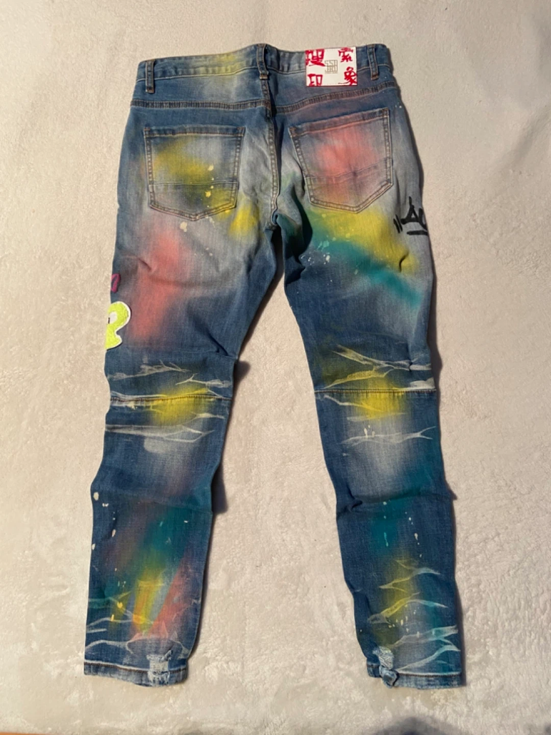 Painted Denim Jeans - photo 2
