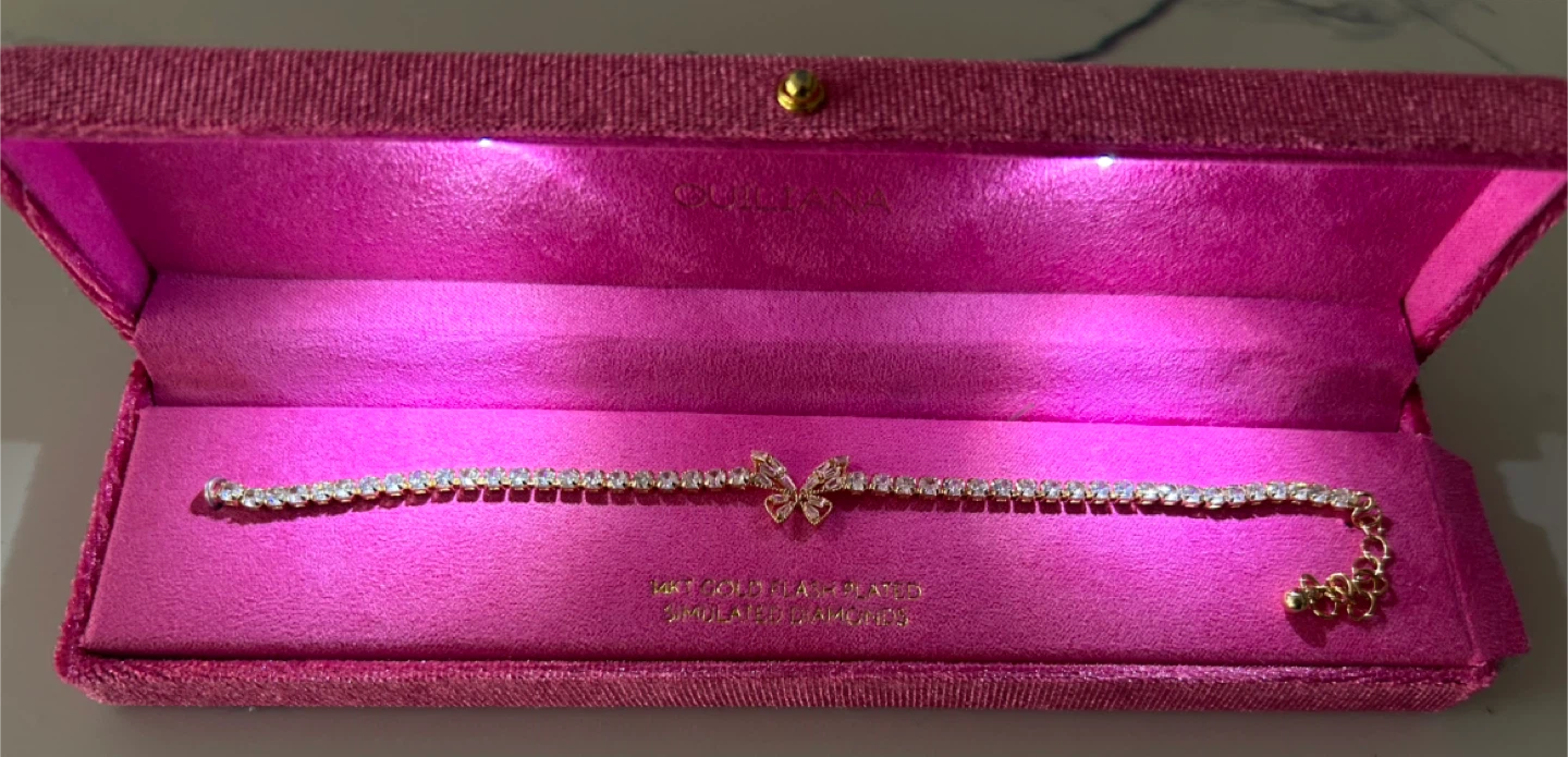 Butterfly Bracelet - 14k Gold Flash Plated