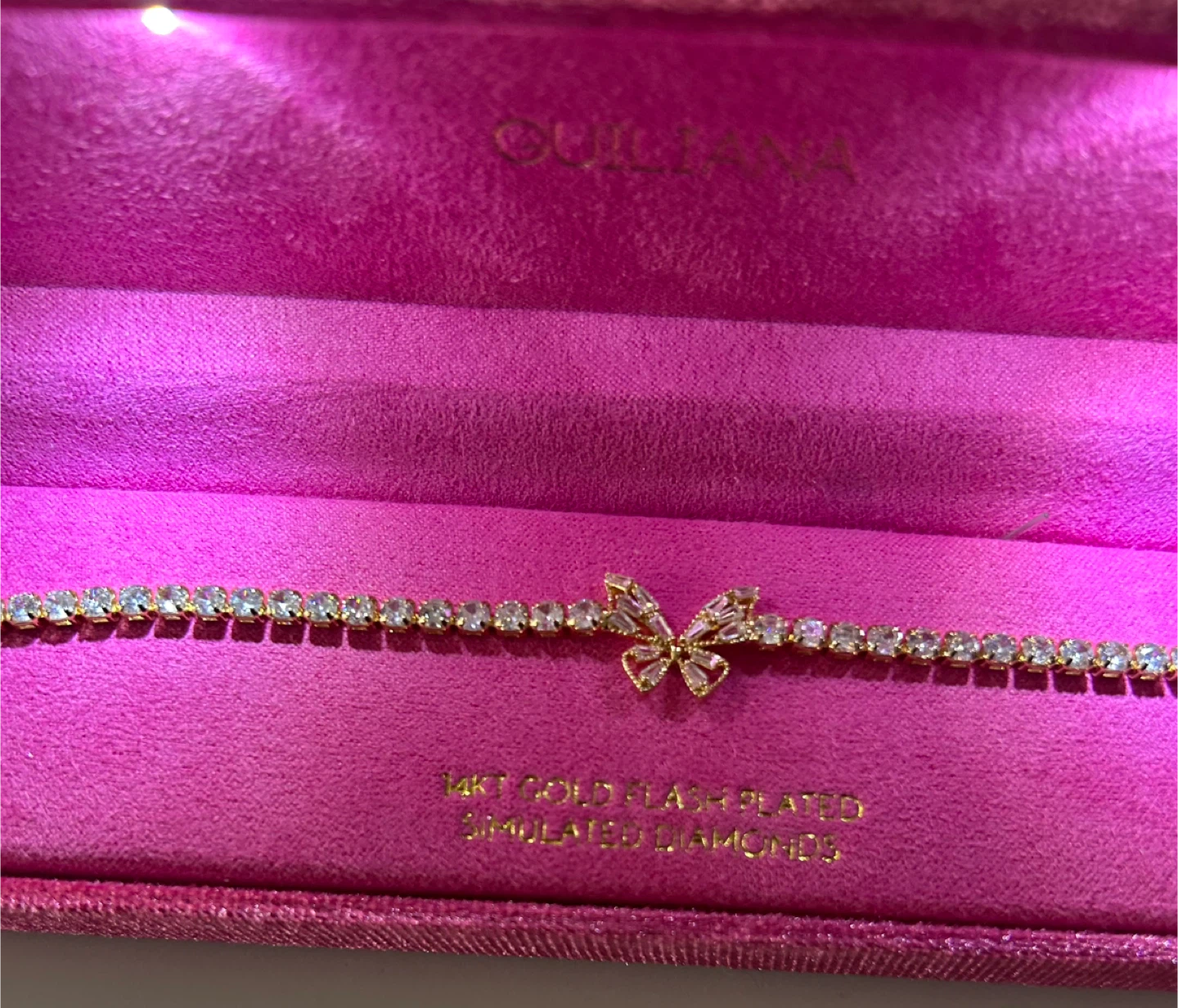 Butterfly Bracelet - 14k Gold Flash Plated - photo 3