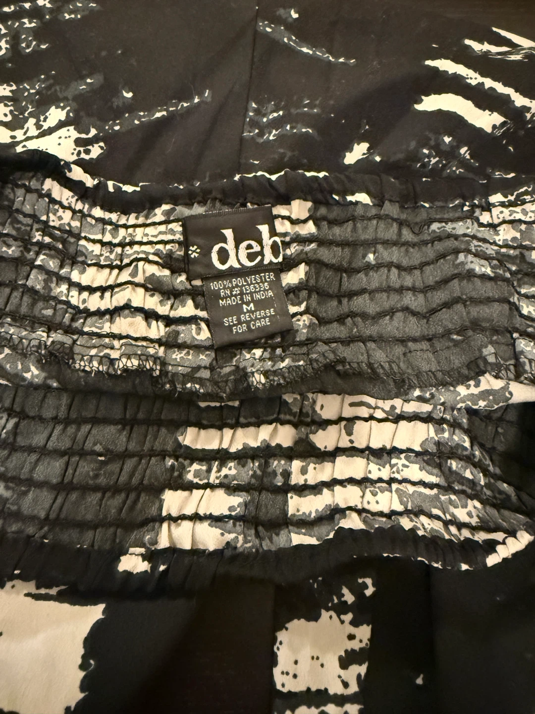 Deb Black & White Patterned Pants - photo 2