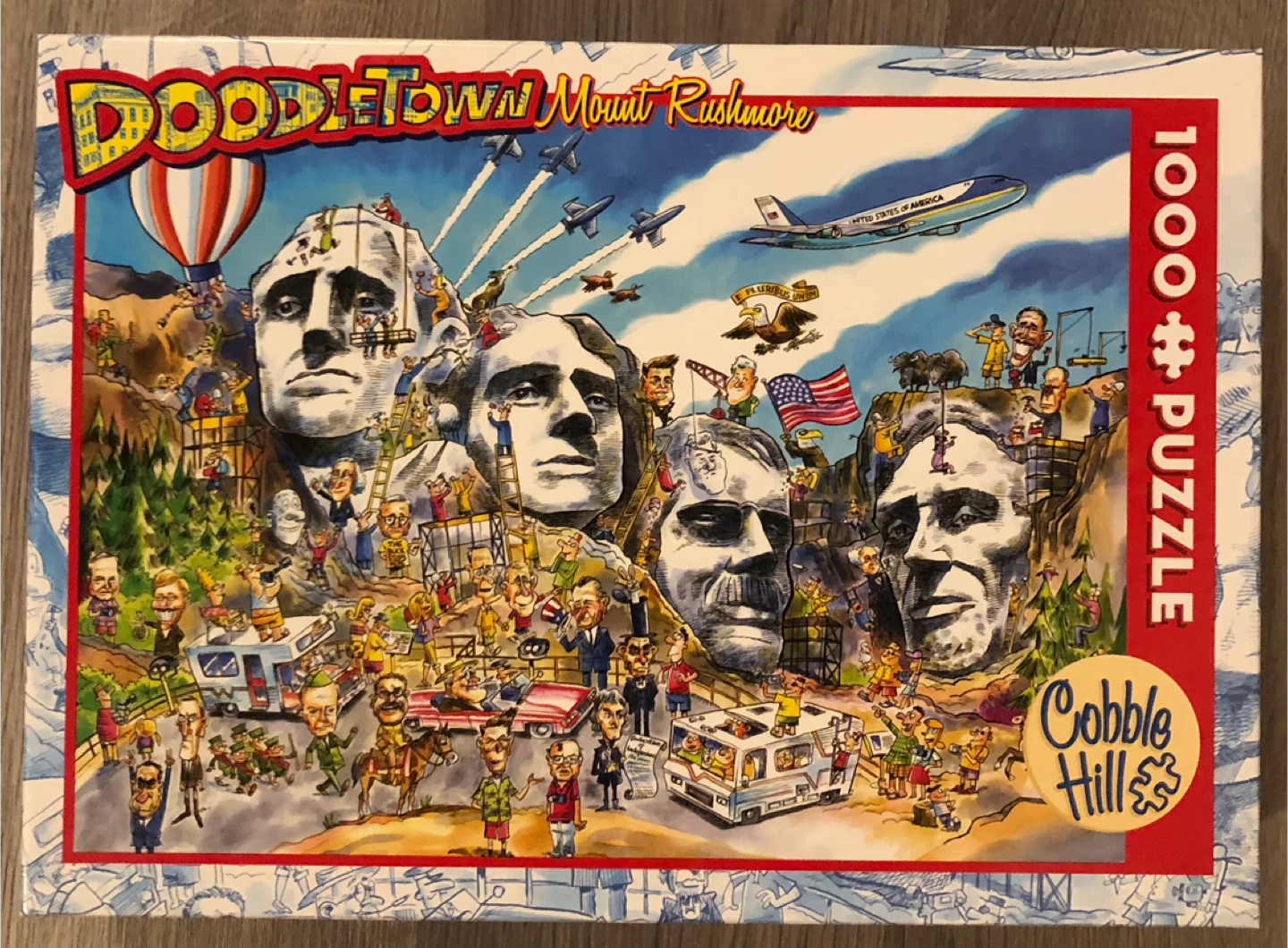 Cobble Hill Doodletown Mount Rushmore 1000 pc Puzzle