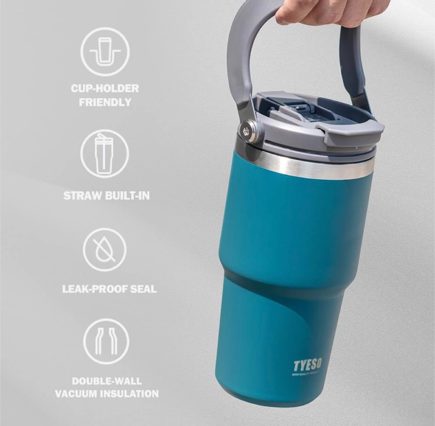 TYESO 35oz Insulated Bottle - Blue - photo 5