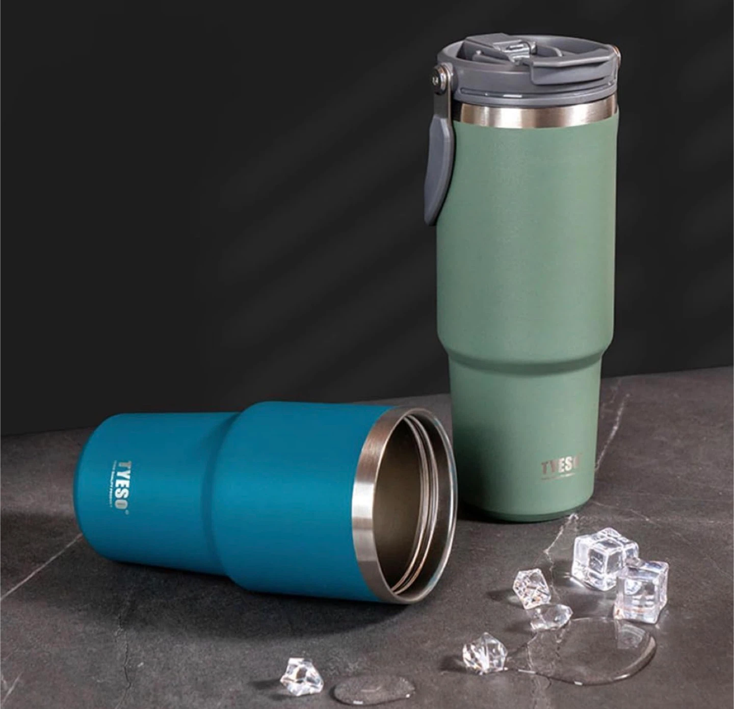 TYESO 35oz Insulated Bottle - Blue - photo 4