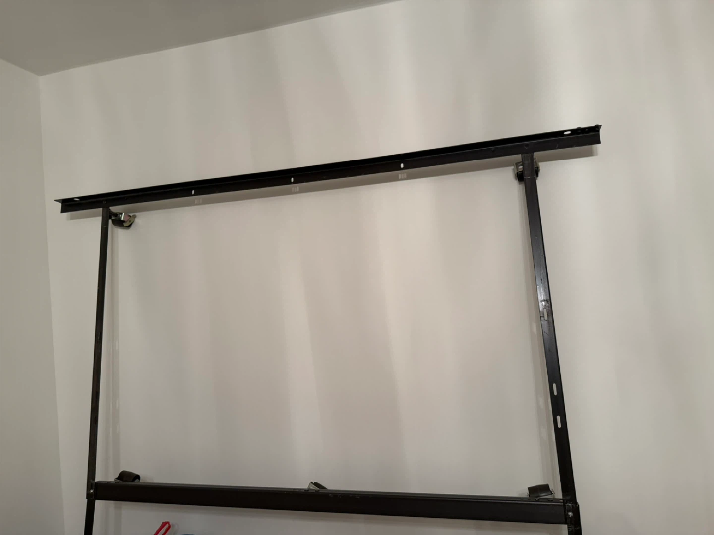 Adjustable Bed Frame - Black Metal king size with wheels - photo 4