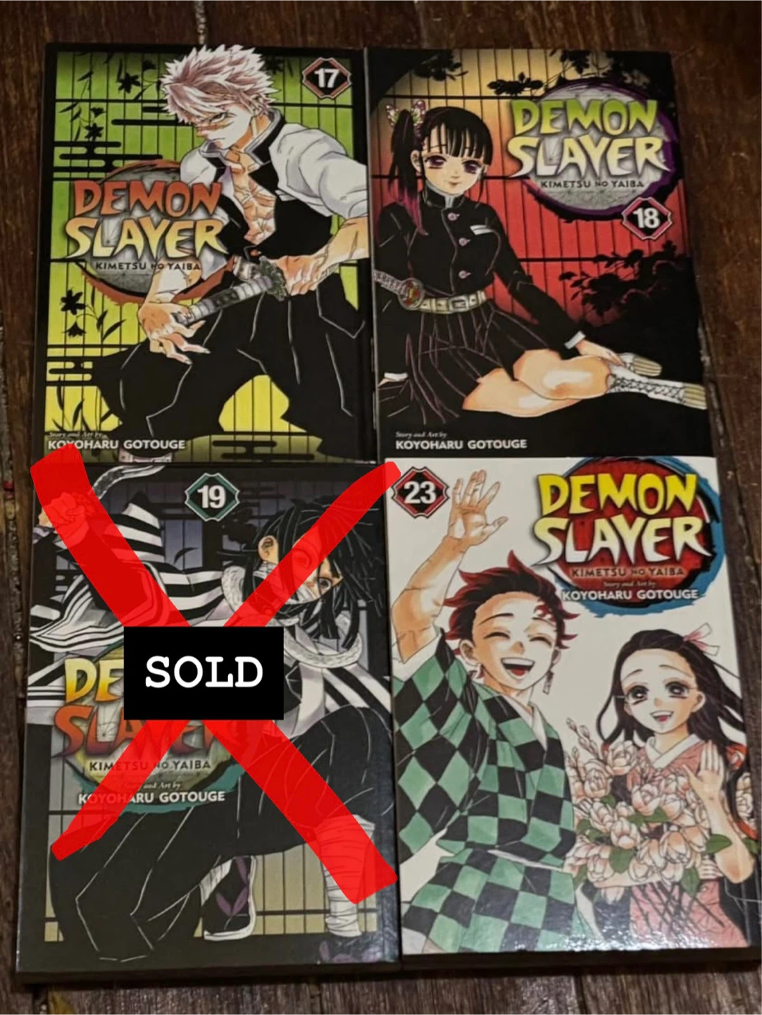 Demon Slayer Manga Volumes 10, 11, 13, 16-19, 23 - photo 2