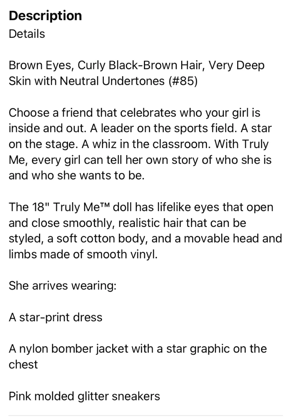 American Girl Truly Me Doll #85 - photo 3