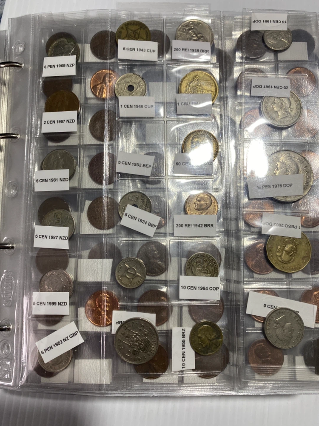 OLD Coin Collection Album with Various World Coins - photo 2