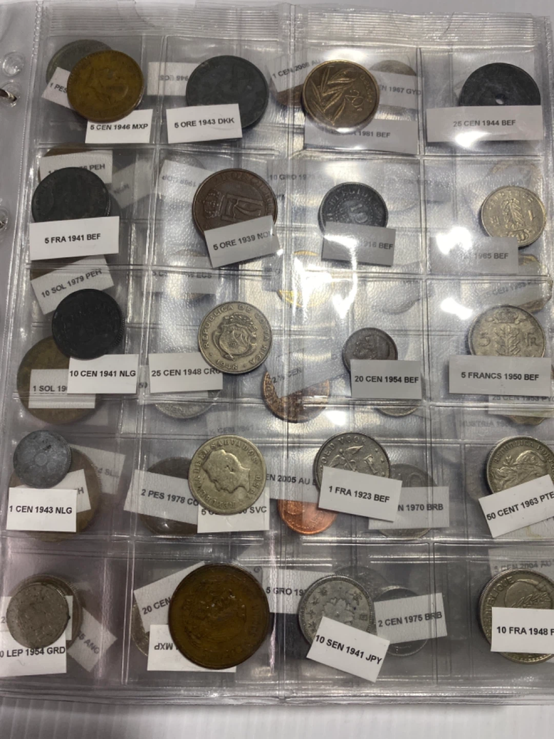 OLD Coin Collection Album with Various World Coins - photo 3