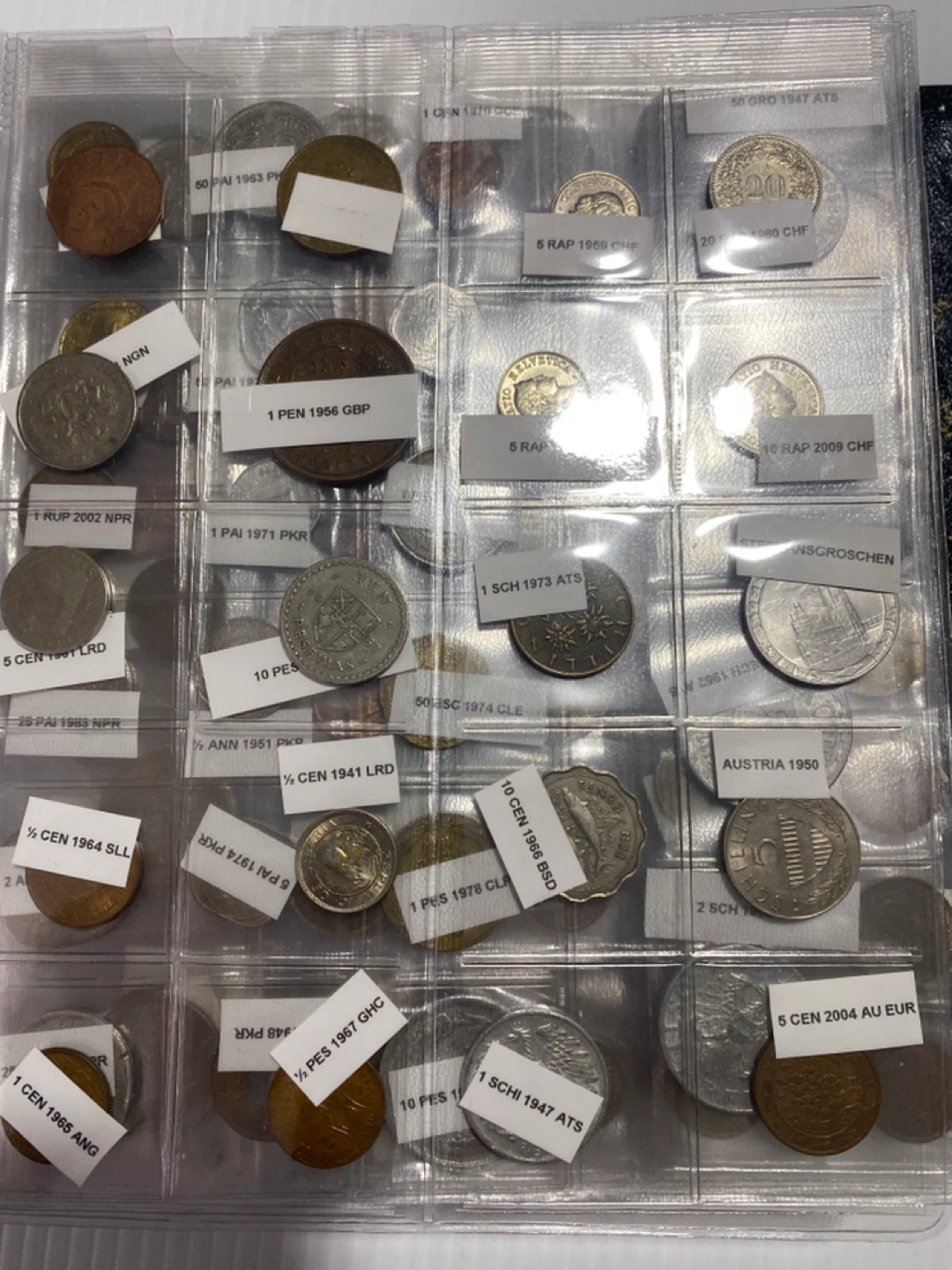 OLD Coin Collection Album with Various World Coins - photo 5