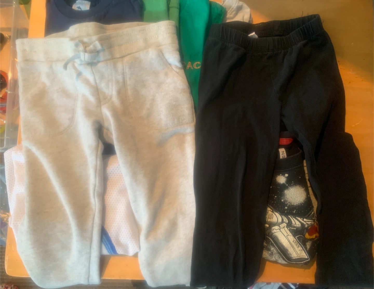 Bundle - 8 Kids shirts and 2 prs of pants size 4-5 - photo 3