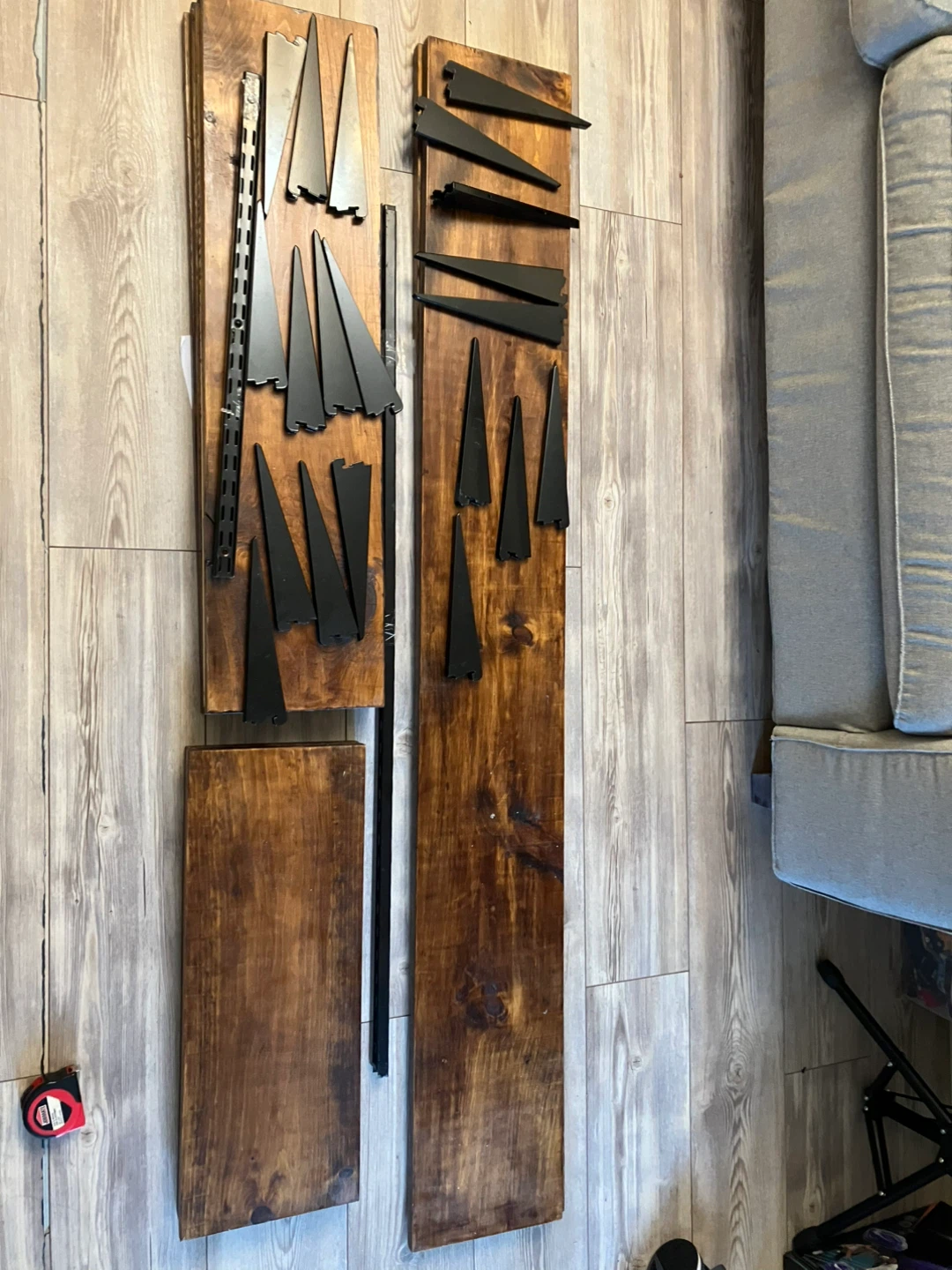 DIY Wall Shelf Kit - Wood & Metal