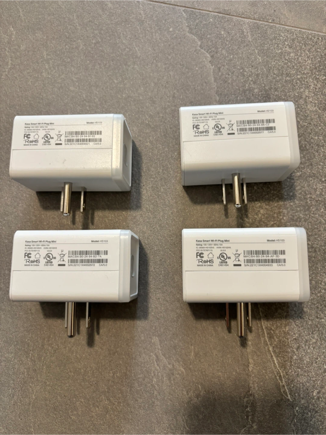 TP-Link Kasa Smart Wi-Fi Plug Mini HS103 (4 pack)