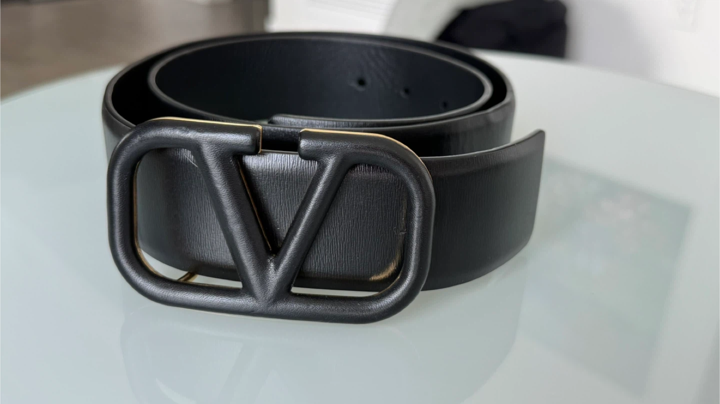 Valentino Garavani VLogo Signature Leather Belt Women